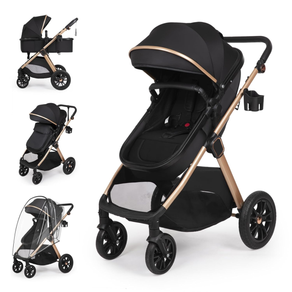 2-in-1 Bassinet Stroller - Newborn to Toddler