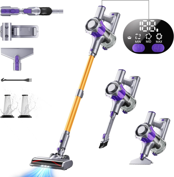 LUBARIS Pro Cordless Vacuum - 40Kpa Powerful Suction