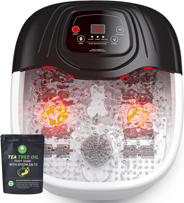 Foot Spa Bath Massager with Heat, Epsom Salt and Vibration