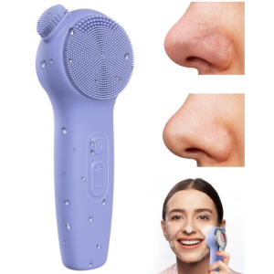 Electric Silicone Face Cleansing Brush - Exfoliating, Waterproof, for Blackhead & Acne