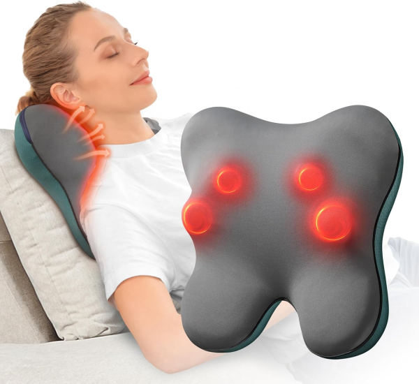 FSA/HSA Eligible Shiatsu Neck & Shoulder Massager with Heat for Deep Tissue Relief